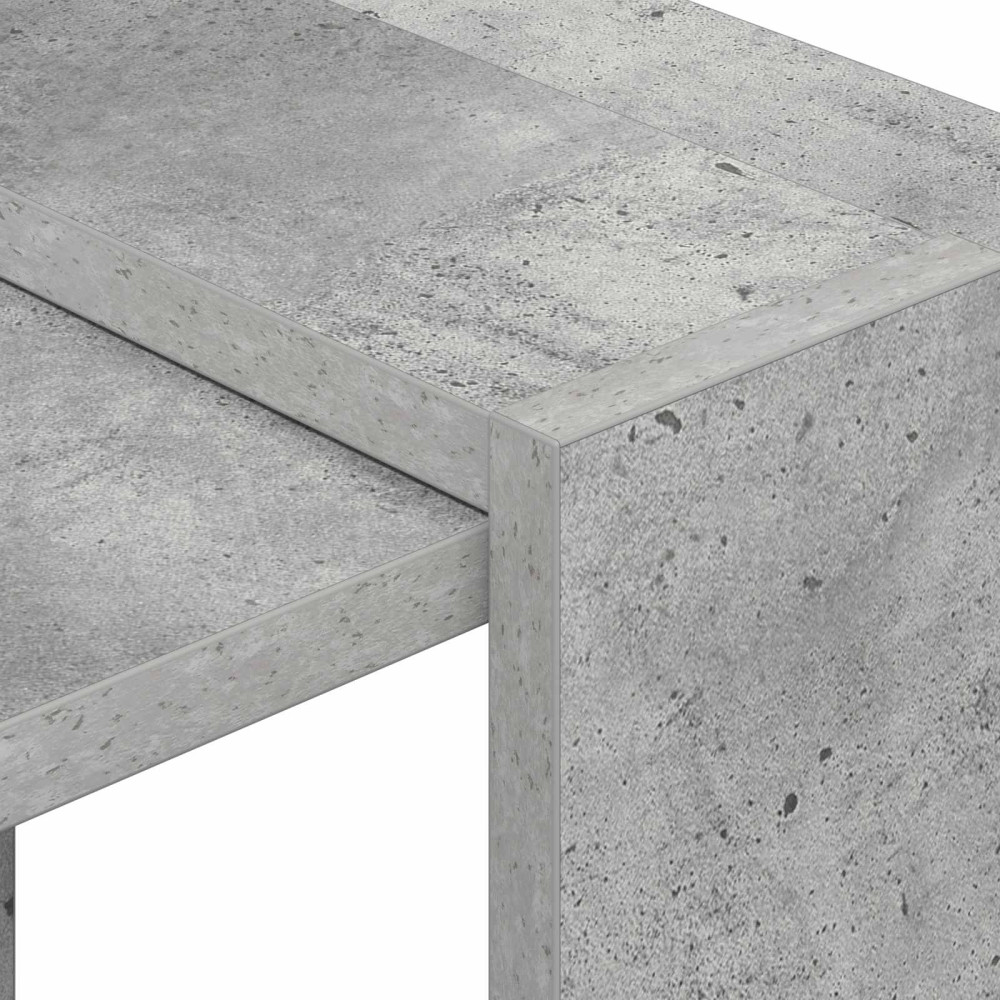 Produktbild för Hyllsystem Betonggrå 52 x 25 x 71,5 cm Konstruerat trä