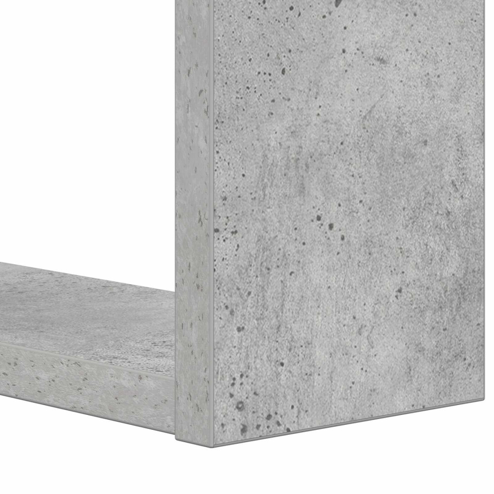 Produktbild för Hyllsystem Betonggrå 52 x 25 x 71,5 cm Konstruerat trä