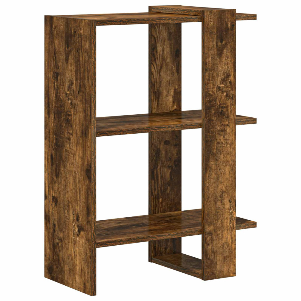 Produktbild för Hyllsystem Rökt ek 52 x 25 x 71,5 cm Konstruerat trä