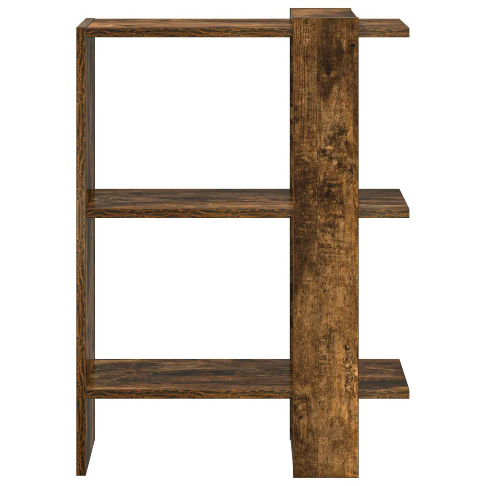 Produktbild för Hyllsystem Rökt ek 52 x 25 x 71,5 cm Konstruerat trä