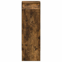Produktbild för Hyllsystem Rökt ek 52 x 25 x 71,5 cm Konstruerat trä