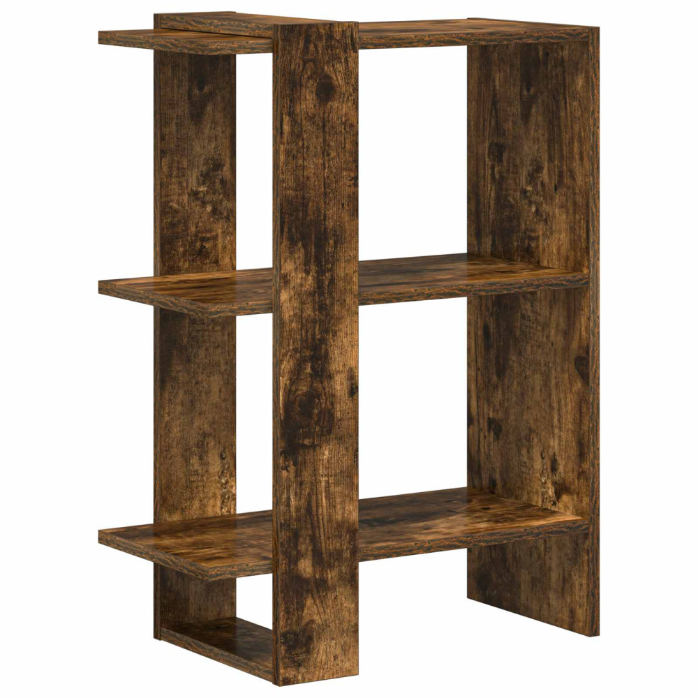 Produktbild för Hyllsystem Rökt ek 52 x 25 x 71,5 cm Konstruerat trä