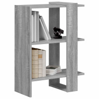 Produktbild för Hyllsystem Grå Sonoma 52 x 25 x 71,5 cm Konstruerat trä