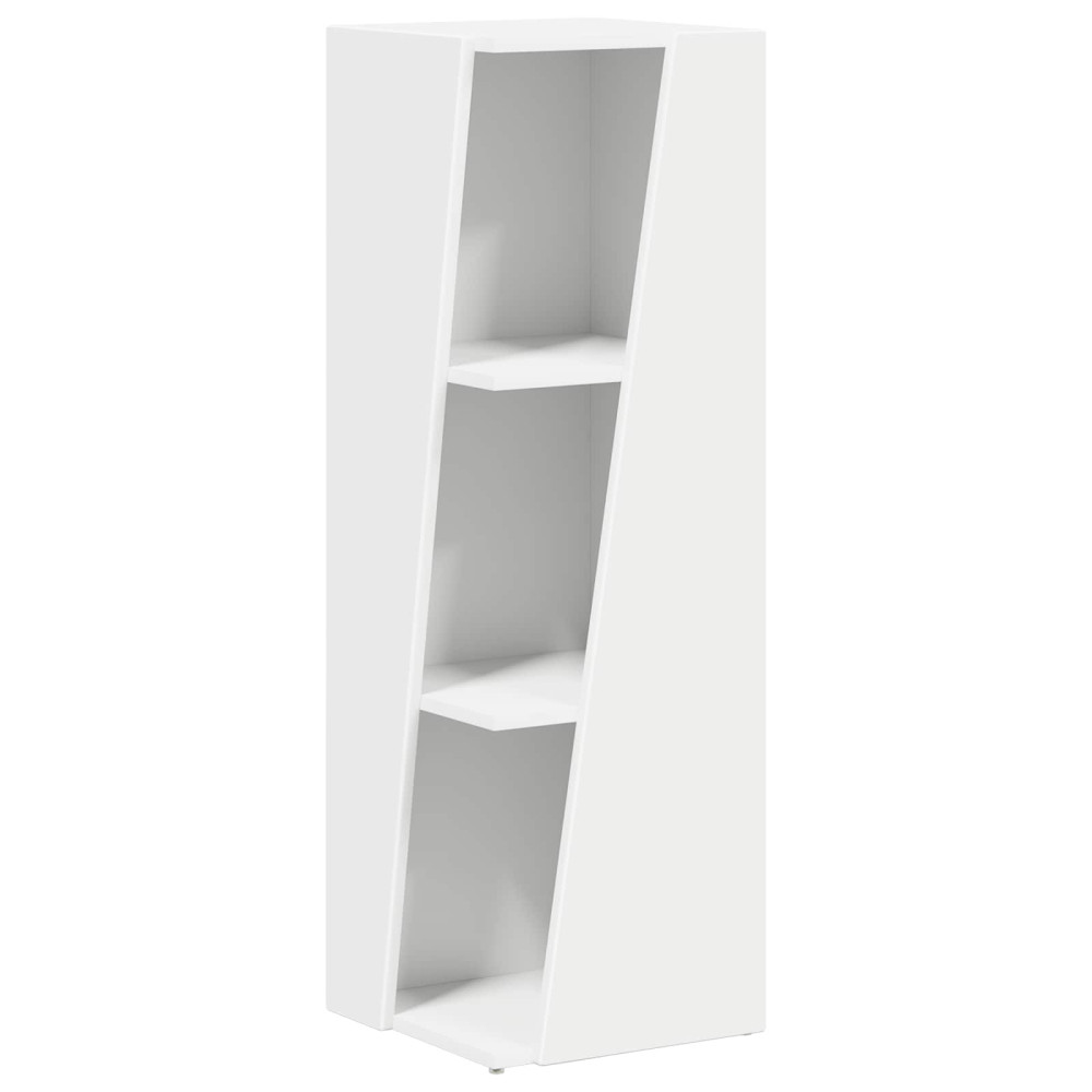 Produktbild för Sidobrett Vit 33 x 32 x 100,5 cm Konstruerat trä