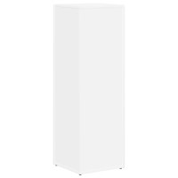 Produktbild för Sidobrett Vit 33 x 32 x 100,5 cm Konstruerat trä