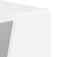 Produktbild för Sidobrett Vit 33 x 32 x 100,5 cm Konstruerat trä
