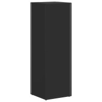 Produktbild för Sidobrett Svart 33 x 32 x 100,5 cm Konstruerat trä