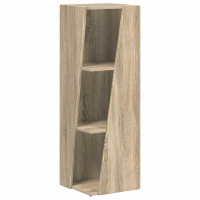 Produktbild för Sidobrett Sonoma-ek 33 x 32 x 100,5 cm Konstruerat trä