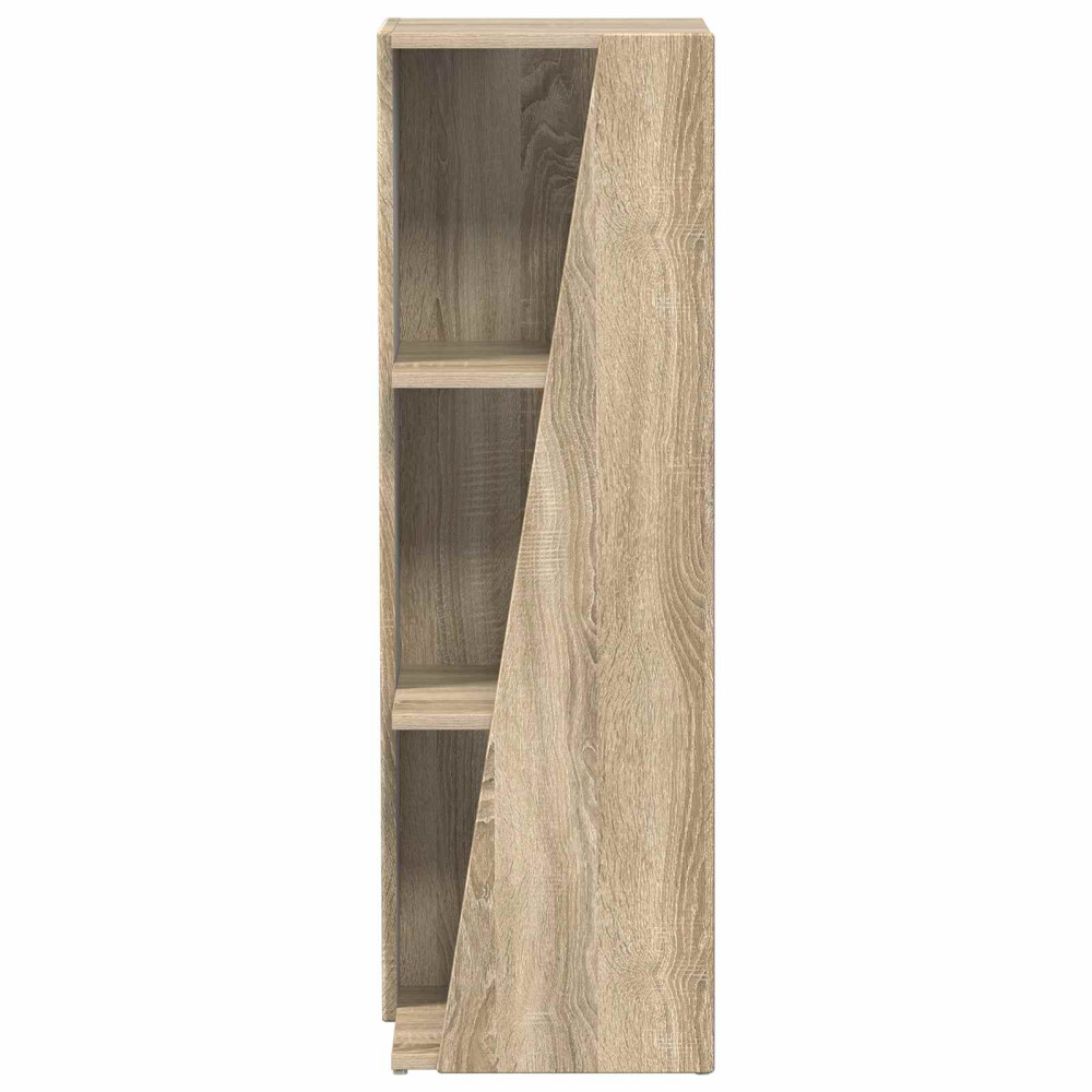 Produktbild för Sidobrett Sonoma-ek 33 x 32 x 100,5 cm Konstruerat trä