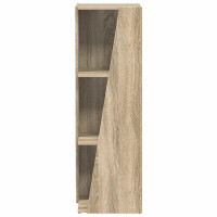 Produktbild för Sidobrett Sonoma-ek 33 x 32 x 100,5 cm Konstruerat trä