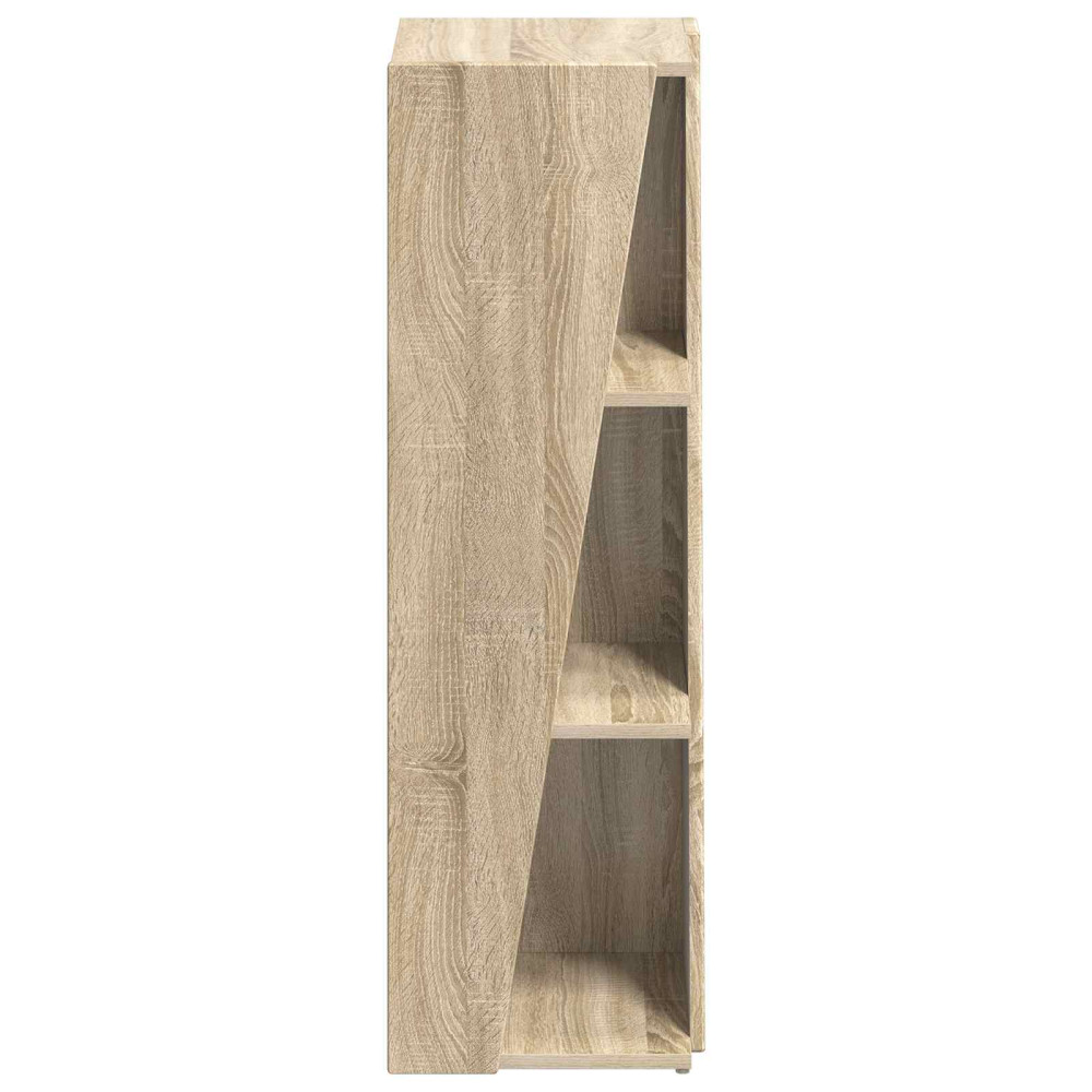 Produktbild för Sidobrett Sonoma-ek 33 x 32 x 100,5 cm Konstruerat trä