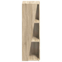 Produktbild för Sidobrett Sonoma-ek 33 x 32 x 100,5 cm Konstruerat trä