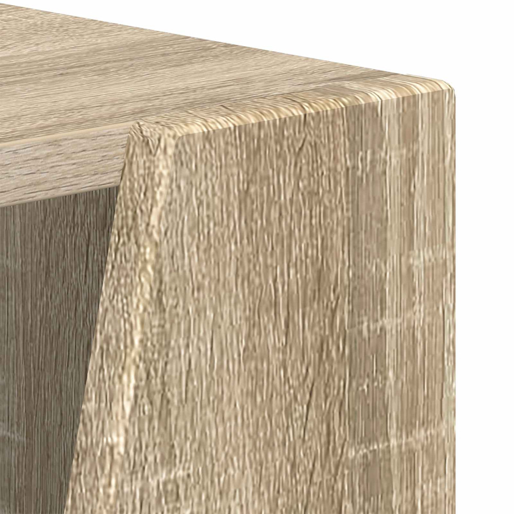 Produktbild för Sidobrett Sonoma-ek 33 x 32 x 100,5 cm Konstruerat trä