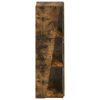 Produktbild för Sidobrett Rökt ek 33 x 32 x 100,5 cm Konstruerat trä