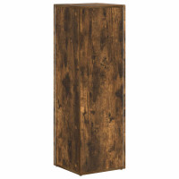 Produktbild för Sidobrett Rökt ek 33 x 32 x 100,5 cm Konstruerat trä