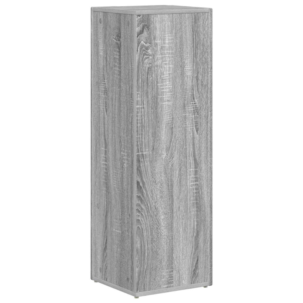 Produktbild för Sidobrett Grå Sonoma 33 x 32 x 100,5 cm Konstruerat trä