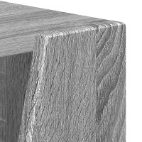 Produktbild för Sidobrett Grå Sonoma 33 x 32 x 100,5 cm Konstruerat trä