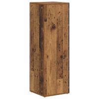 Produktbild för Sidobrett Gammalt trä 33 x 32 x 100,5 cm Konstruerat trä