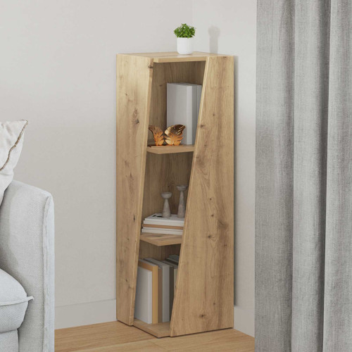 vidaXL Sidobrett Artisan Ek 33 x 32 x 100,5 cm Konstruerat trä