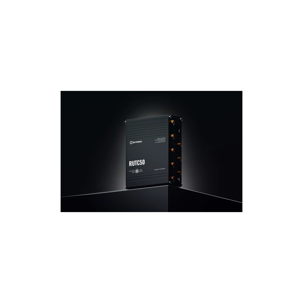 Produktbild för Teltonika RUTC50 - trådlös router - WWAN - Wi-Fi 6 - 4G, 5G, 3G - skrivbordsmodell