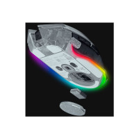 Produktbild för Razer Basilisk V3 pro 35K - Phantom White Edition - mus - Bluetooth, USB-C, 2.4 GHz - vit