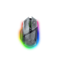 Produktbild för Razer Basilisk V3 pro 35K - Phantom White Edition - mus - Bluetooth, USB-C, 2.4 GHz - vit