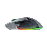 Produktbild för Razer Basilisk V3 pro 35K - Phantom White Edition - mus - Bluetooth, USB-C, 2.4 GHz - vit
