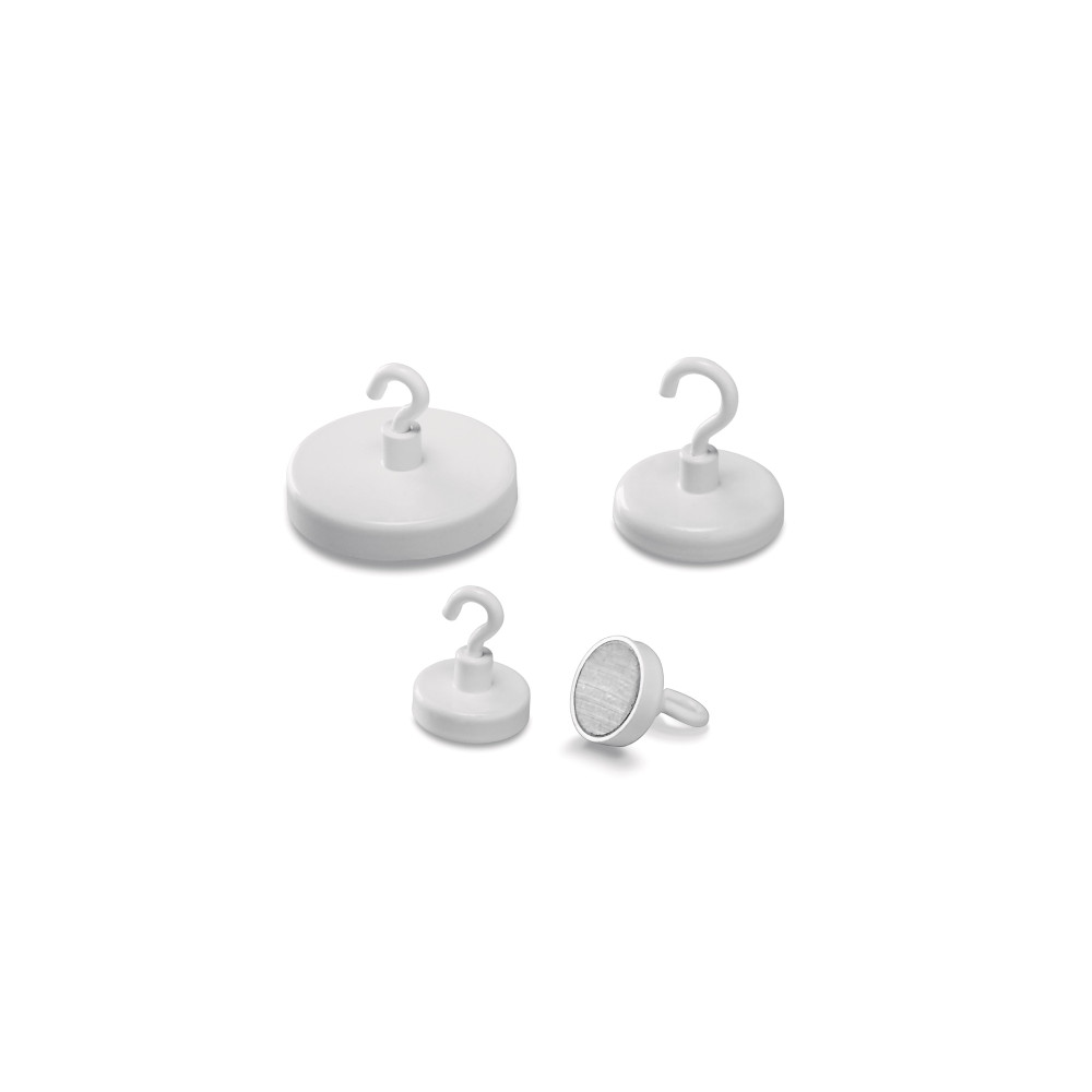 Produktbild för Magnetoplan 52636, inomhus, Universalkrok, Vit, Magnet, 8 kg...