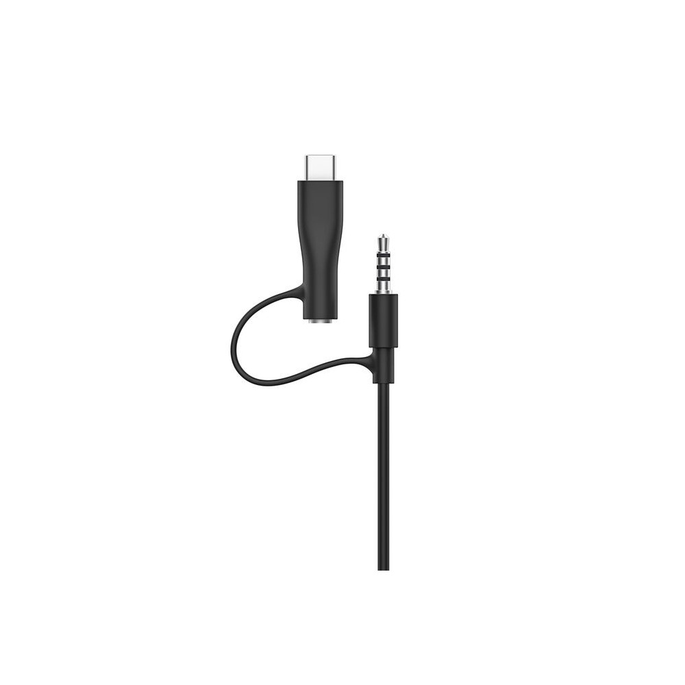 Produktbild för Belkin SoundForm Mini - hörlurar med mikrofon - 3,5 mm kontakt, USB-C