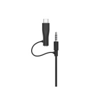 Produktbild för Belkin SoundForm Mini - hörlurar med mikrofon - 3,5 mm kontakt, USB-C