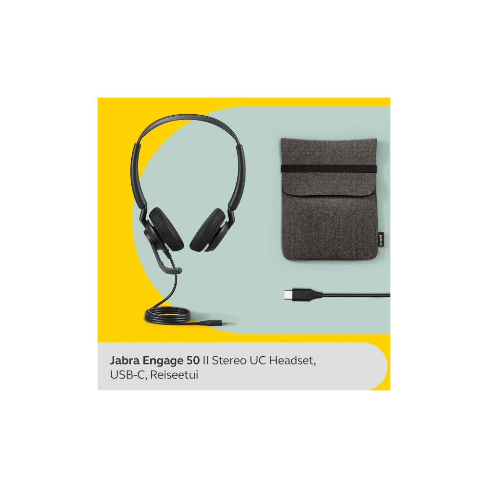 Produktbild för Jabra Engage 50 II UC Stereo - headset - USB-C