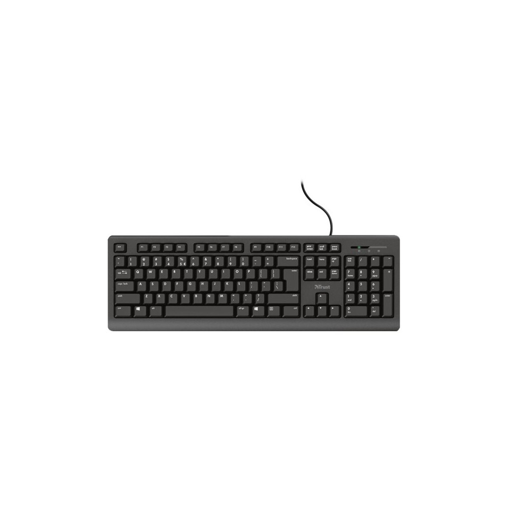 Produktbild för Trust Primo - tangentbord - QWERTY - Nordisk Inmatningsenhet