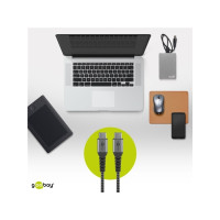 Produktbild för goobay - USB typ C-kabel - USB-C till USB-C - 50 cm