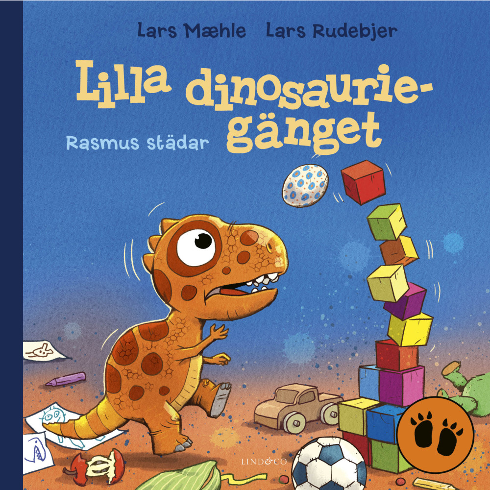 Produktbild för Lilla dinosauriegänget. Rasmus städar (inbunden)