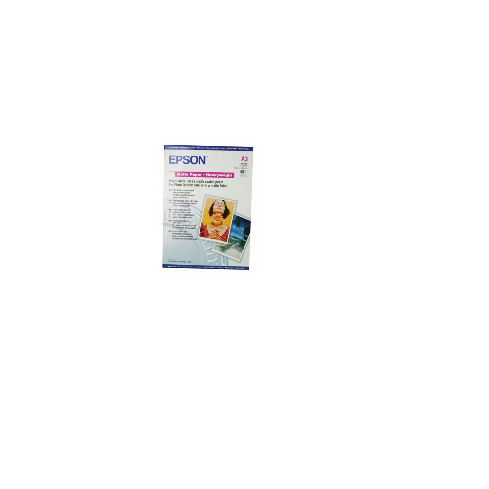 Produktbild för Epson - papper - matt - 50 ark - A3 - 167 g/m²