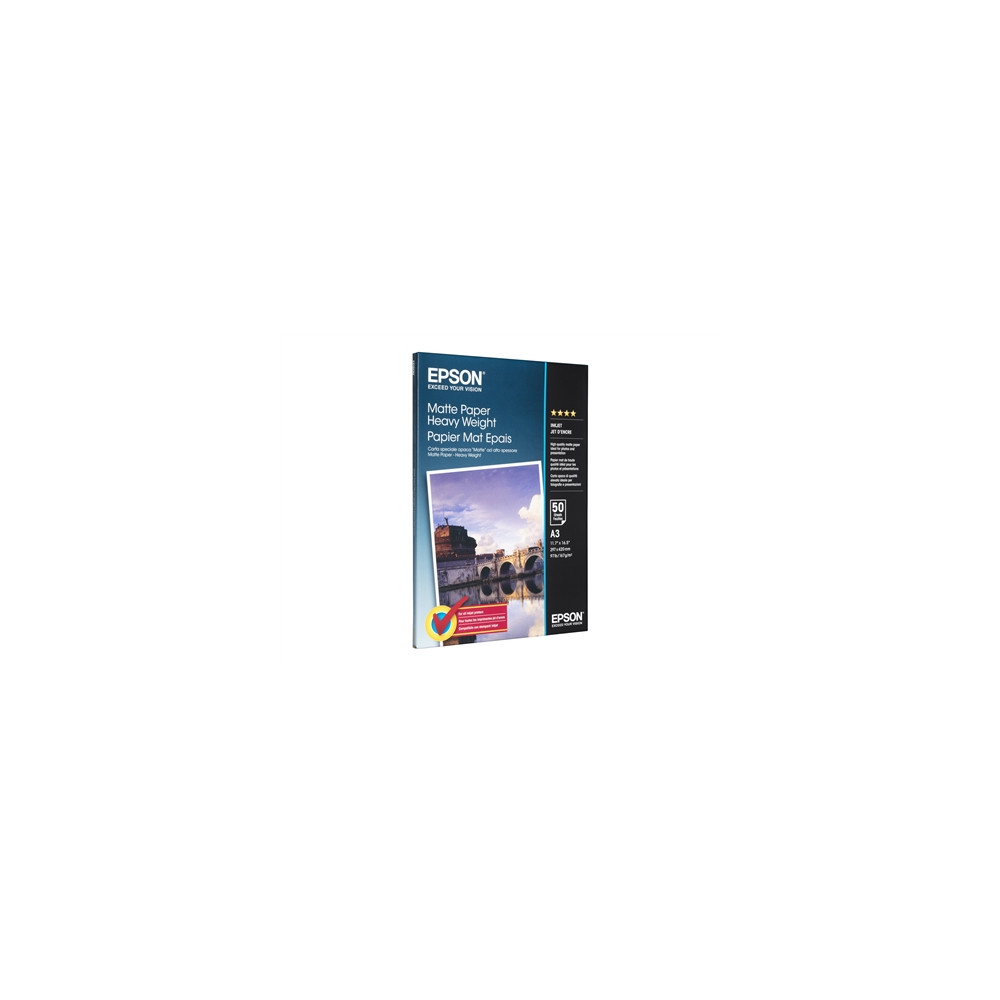 Produktbild för Epson - papper - matt - 50 ark - A3 - 167 g/m²