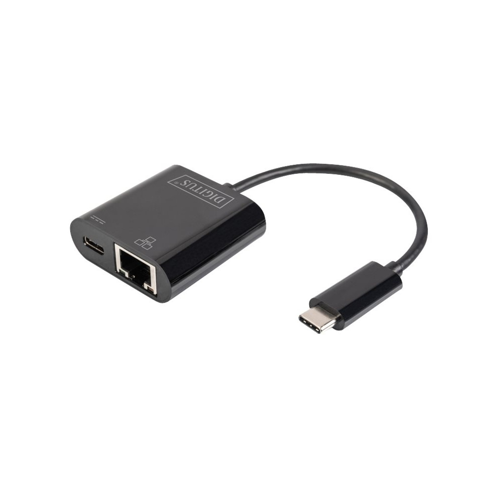 Produktbild för DIGITUS DN-3027 - nätverksadapter - USB-C - Gigabit Ethernet + USB-C