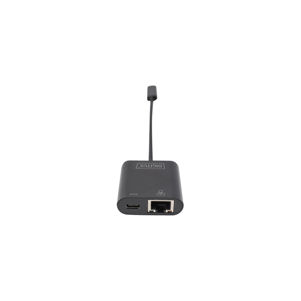 Produktbild för DIGITUS DN-3027 - nätverksadapter - USB-C - Gigabit Ethernet + USB-C