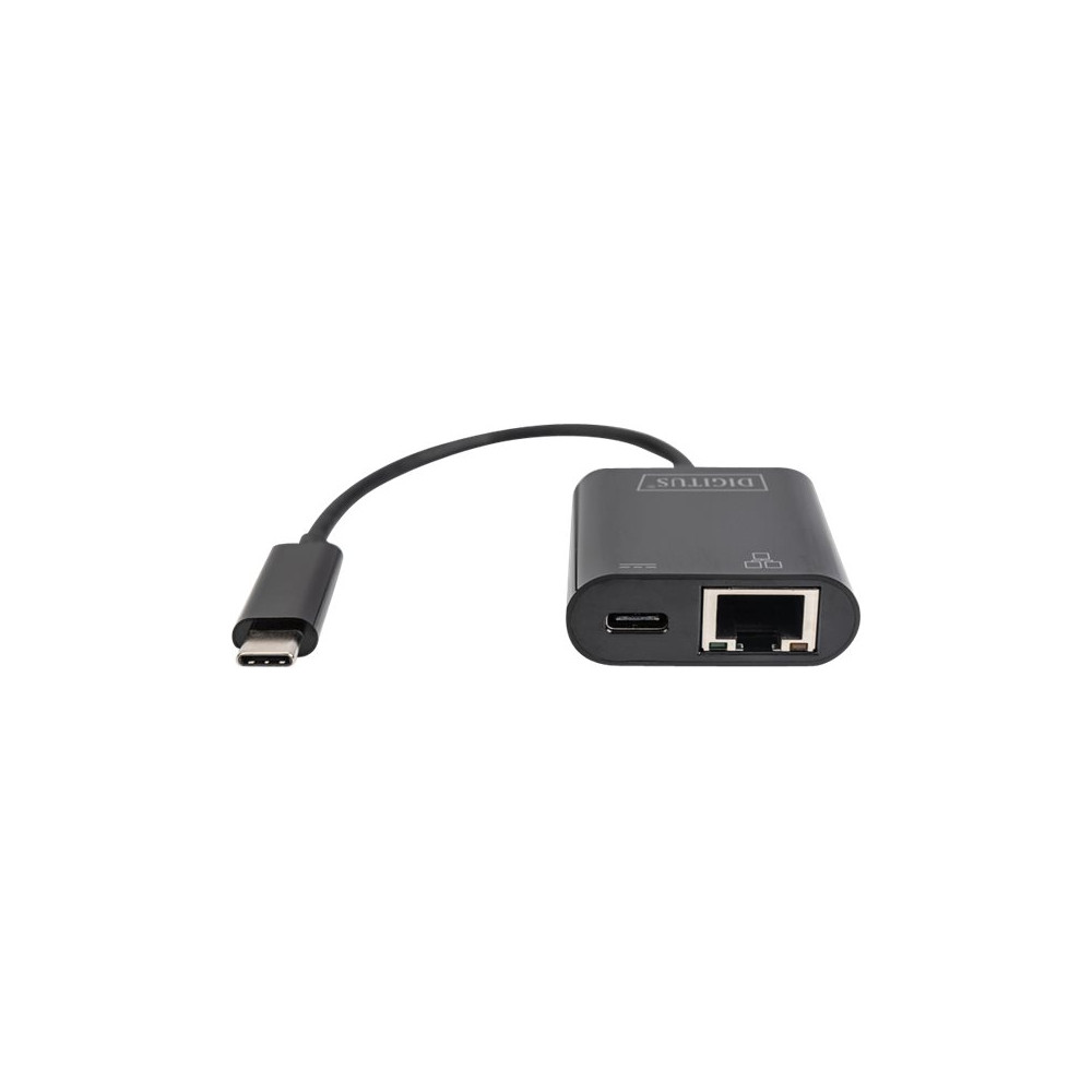 Produktbild för DIGITUS DN-3027 - nätverksadapter - USB-C - Gigabit Ethernet + USB-C