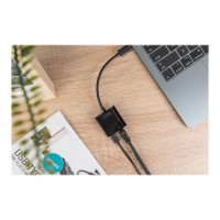 Produktbild för DIGITUS DN-3027 - nätverksadapter - USB-C - Gigabit Ethernet + USB-C