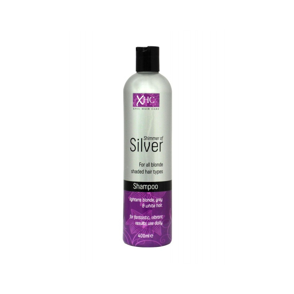 Produktbild för Xpel Shimmer Of Silver shampoo for gray and blonde hair 400 ml