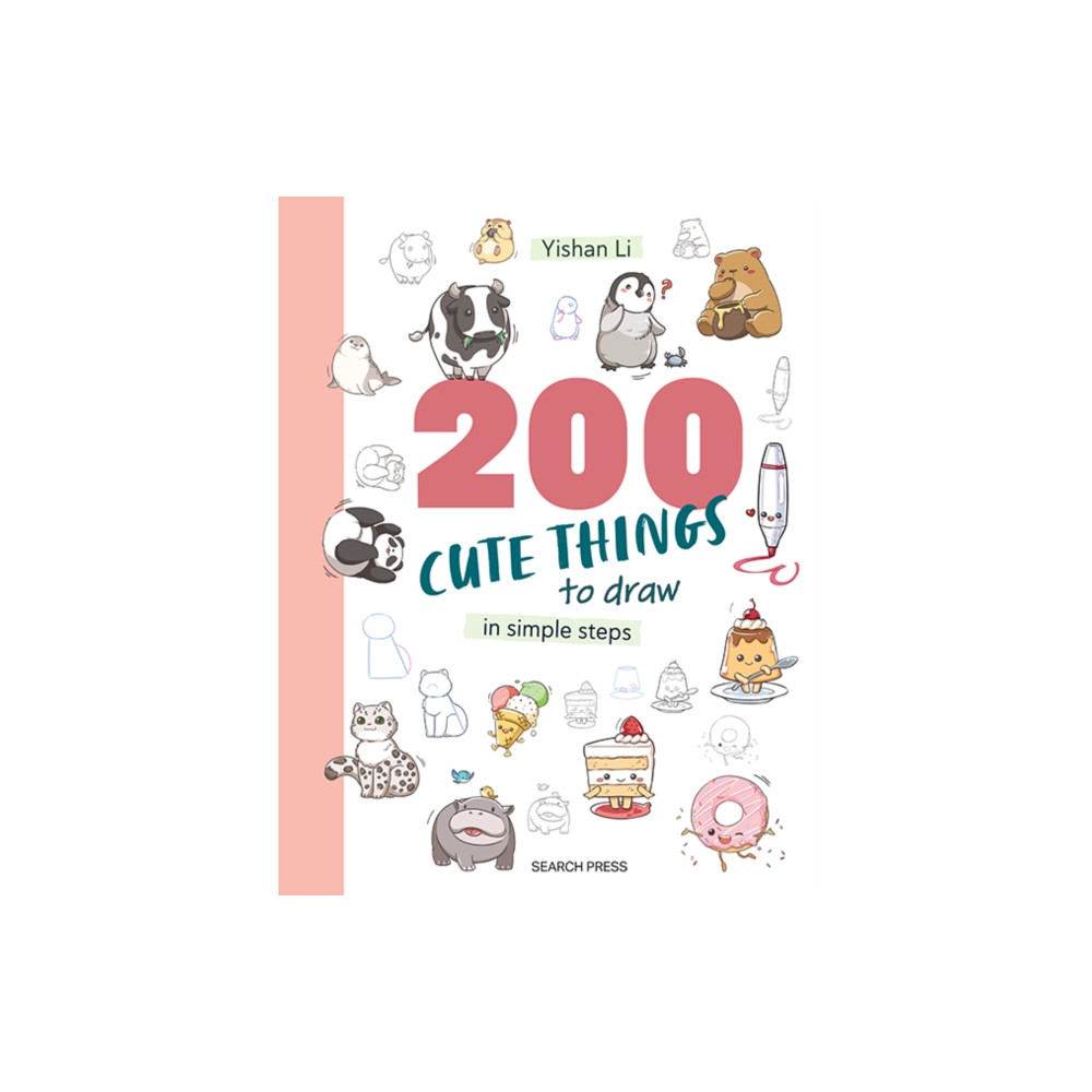 Produktbild för 200 Cute Things to Draw (häftad, eng)