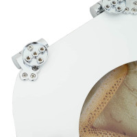 Produktbild för Mjukt stängande toalettlock 2 pcs Gul och Vit 44 x 38 cm