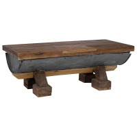 Produktbild för Kaffeebord Naturfärg 90 x 50 x 35 cm trä