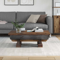 Produktbild för Kaffeebord Naturfärg 90 x 50 x 35 cm trä