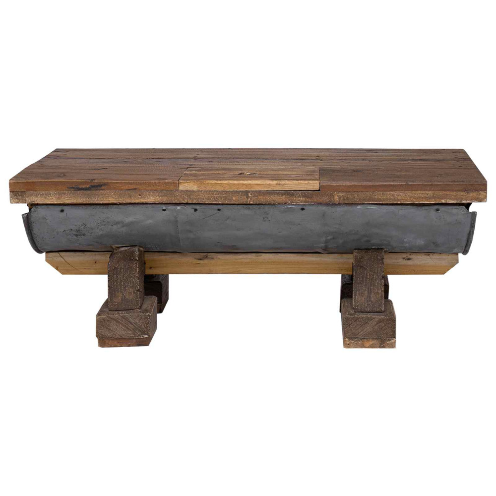 Produktbild för Kaffeebord Naturfärg 90 x 50 x 35 cm trä