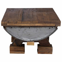 Produktbild för Kaffeebord Naturfärg 90 x 50 x 35 cm trä