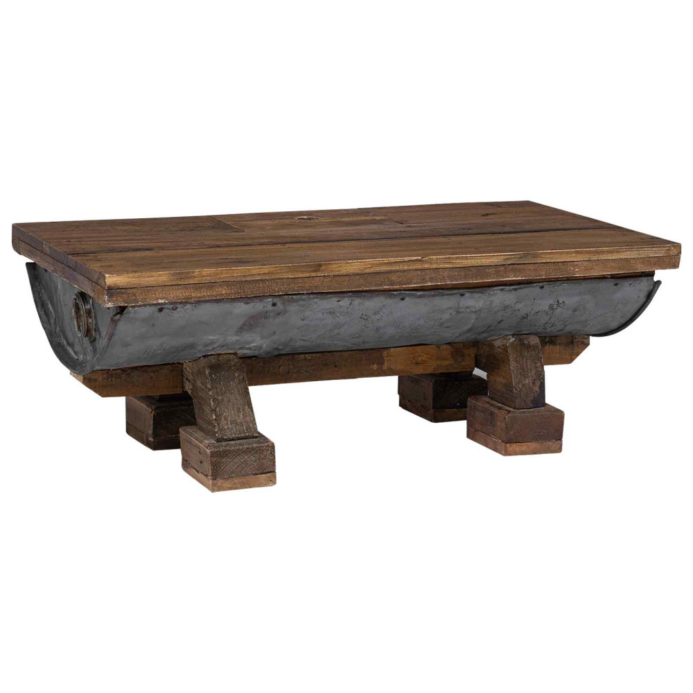 Produktbild för Kaffeebord Naturfärg 90 x 50 x 35 cm trä