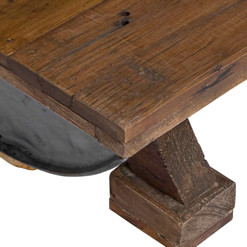 Produktbild för Kaffeebord Naturfärg 90 x 50 x 35 cm trä