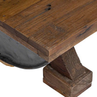 Produktbild för Kaffeebord Naturfärg 90 x 50 x 35 cm trä